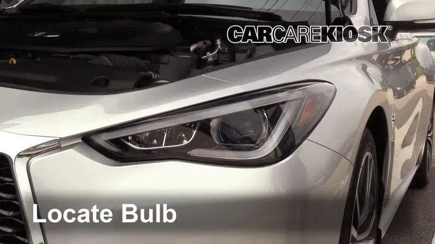2018 Infiniti Q60 Luxe 2.0L 4 Cyl. Turbo Lights Headlight (replace bulb)